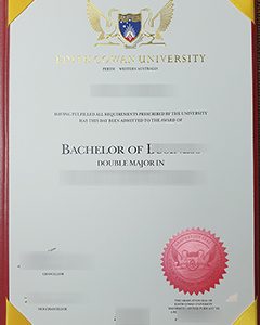 Edith Cowan University degree, 埃迪斯科文大学学位文凭样本