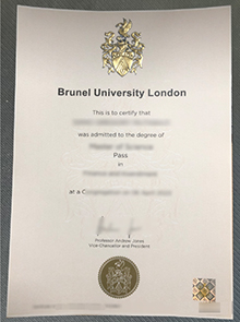 Brunel University London degree certificate