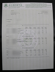 University of Alberta transcript