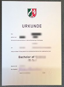 Hochschule Bochum Urkunde