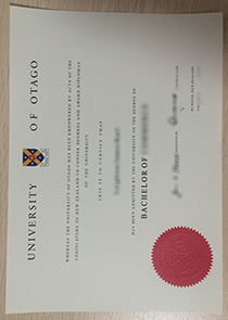 University of Otago diploma certificate